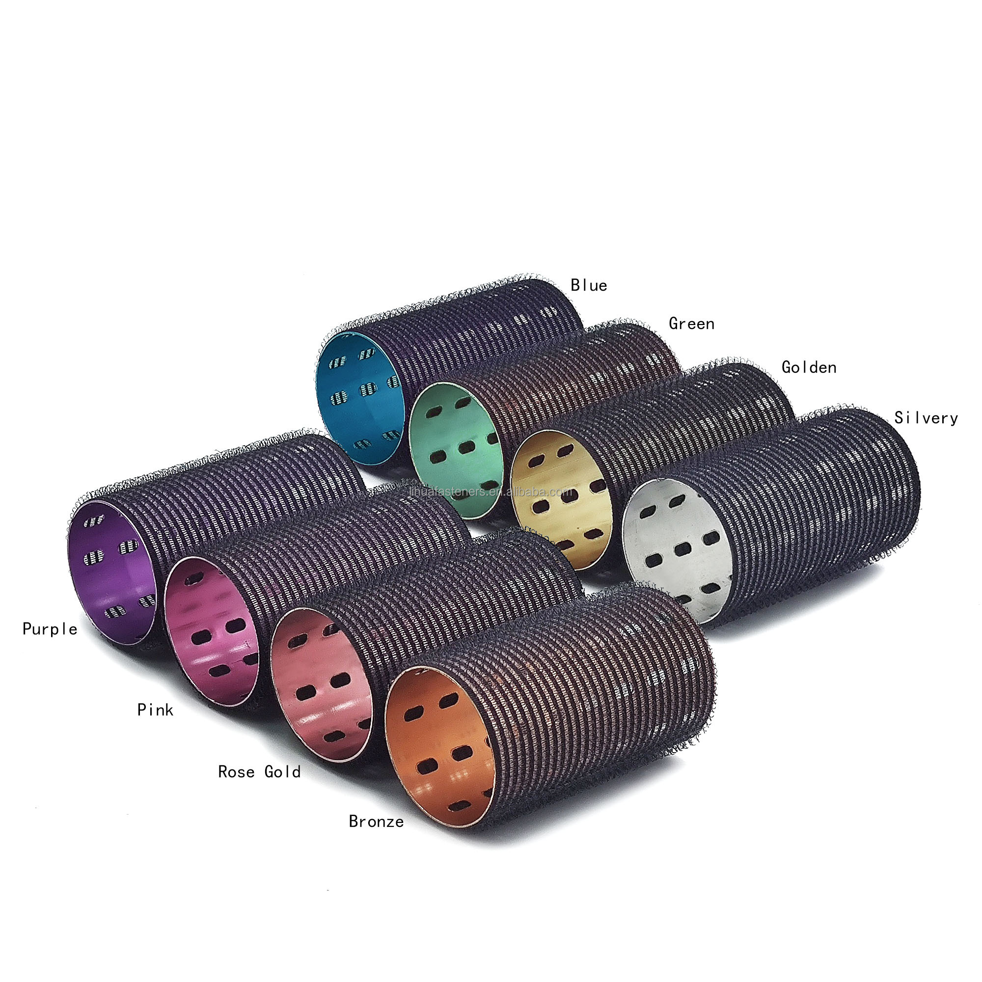 Professional DIY Styling Tools Customized Box Hair Roller Set Aluminum Core Metal Hot Hair Curler for Home Use