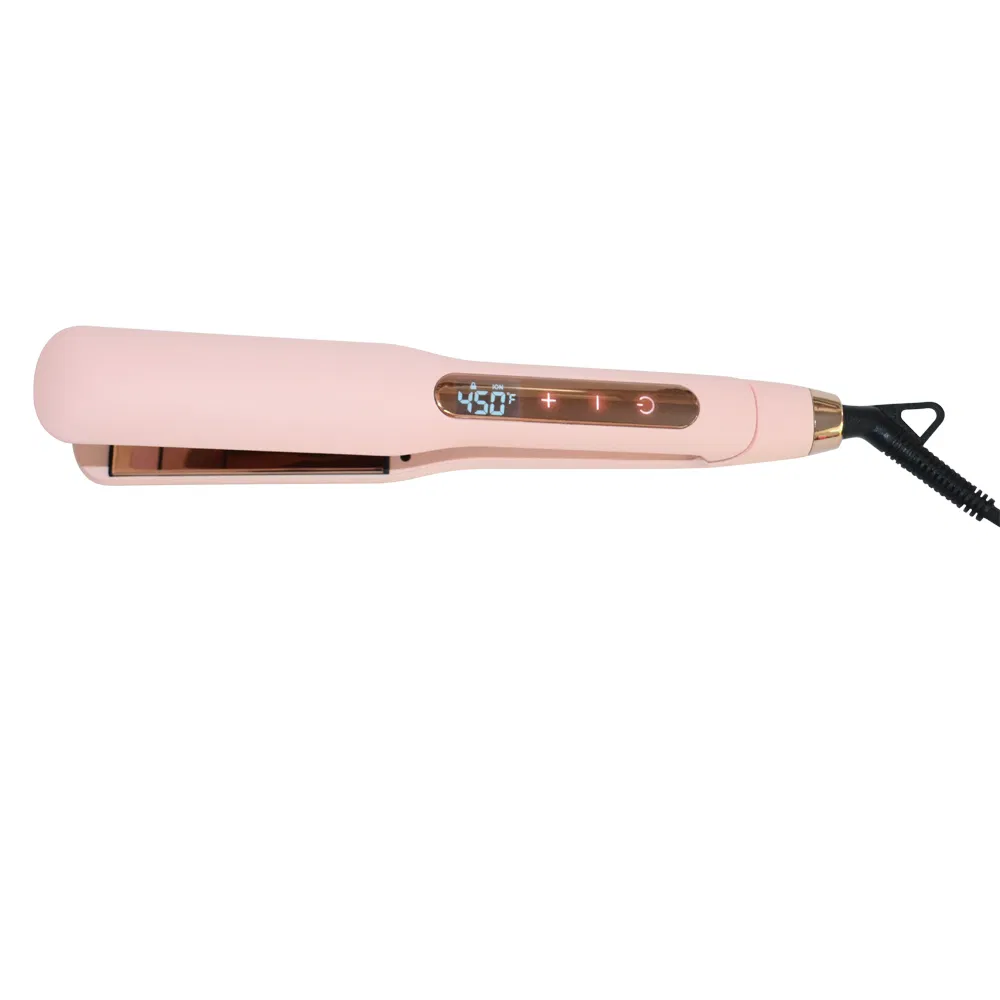 LCD Wholesale Titanium Flat Iron Hair Straightener Curling Iron