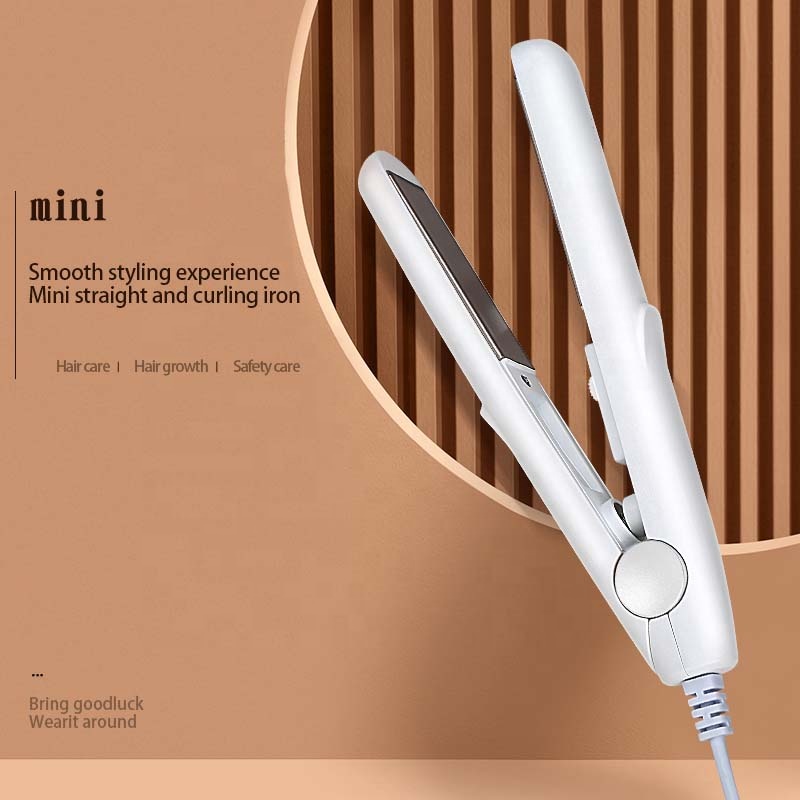 Hot Selling Low Price Electric Ceramic Straightening Curling 2-in-1 Mini Hair Straightener Curler Styling Wand Fast Heating