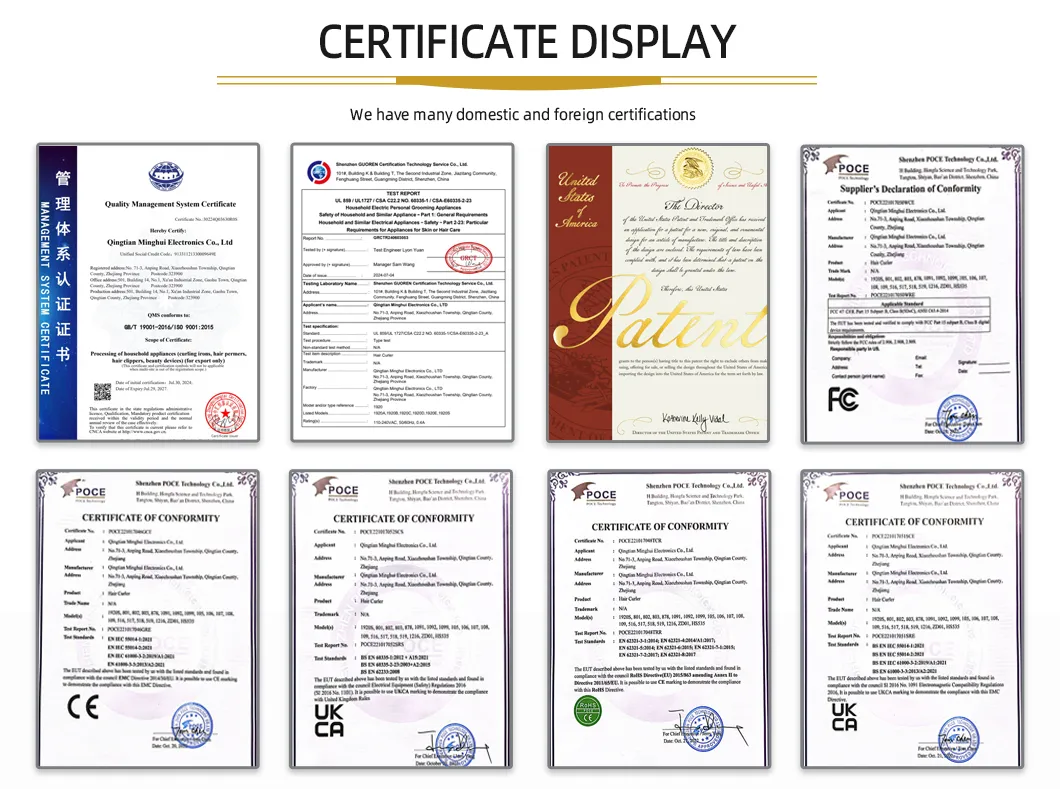 Product Certifications