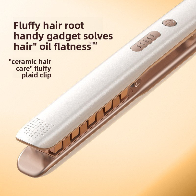 One Clip Is a Mini Plaid Splint High Skull Top Artifact Curling Iron