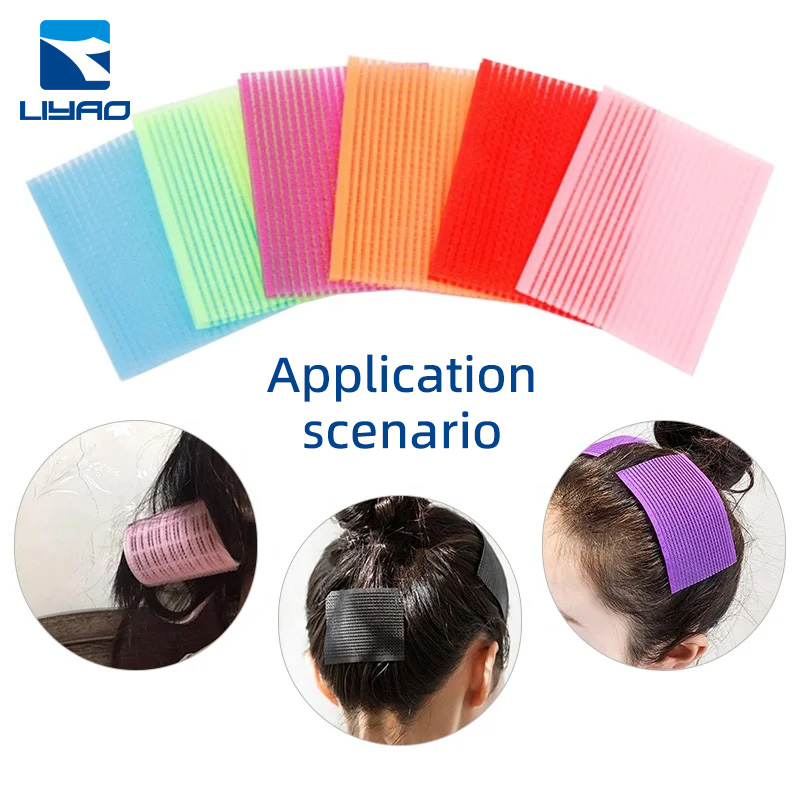 Salon-Quality DIY Hair Styling Kit No Heat Durable Nylon Curling Wand Set with Hook &amp; Loop Tapes for Girls' Hairstyles Patch