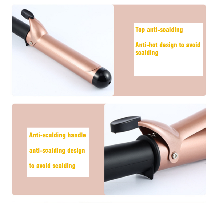 Electric Hair Curling Iron Negative Ion Ceramic Flat Iron Professional for Home LED Digital Display PTC 360 Degree Swivel Cable