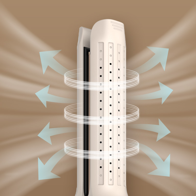 Titanium Alloy Upgraded Straight Hair and Curling Iron Long-Lasting Styling Air Flow Stylist