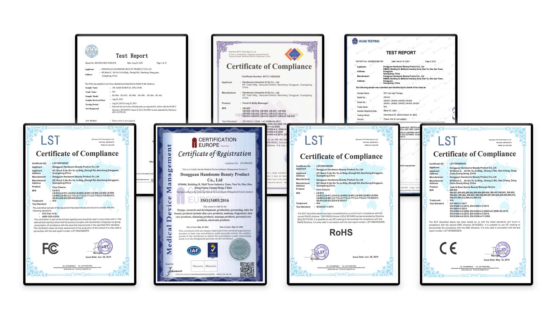 Certifications matrix