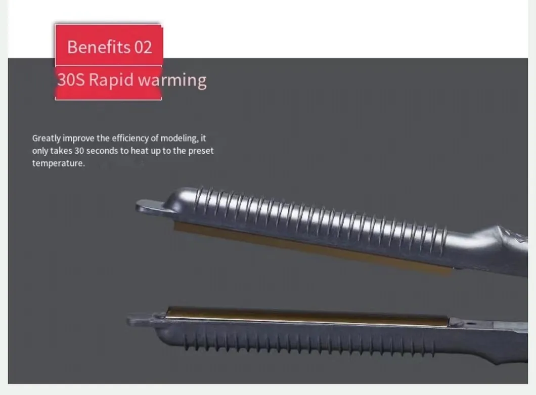 Titanium Hair Straightening Iron with Mini Travel Hair Tool and High-Quality Performance