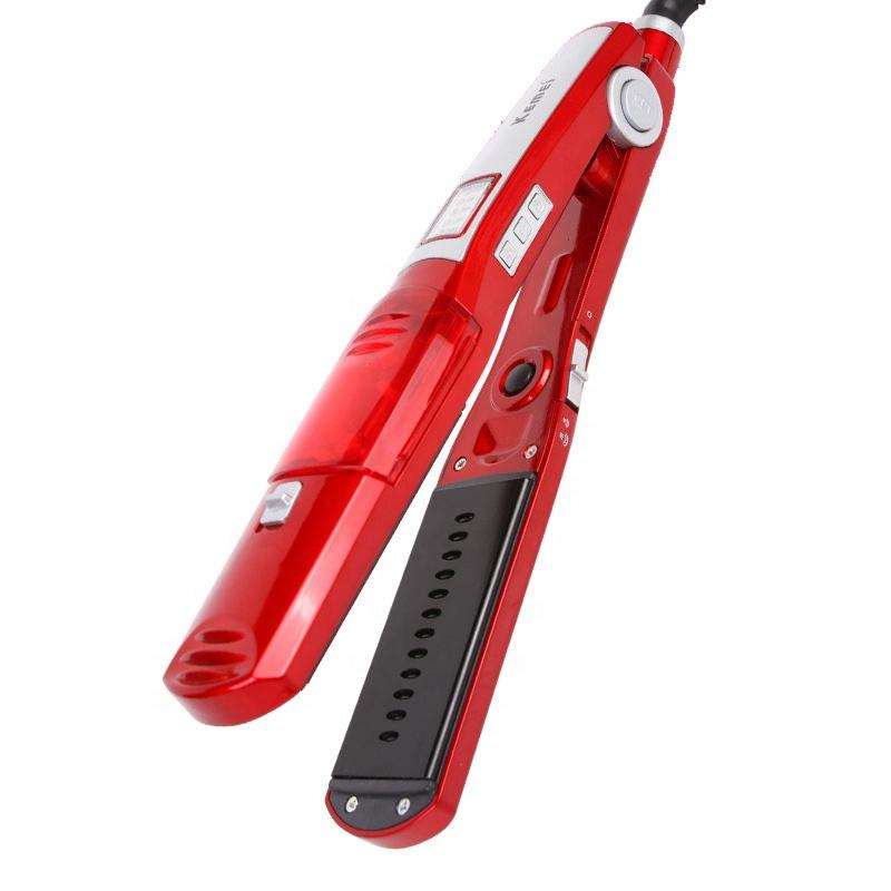 Hot Sale Portable Steam Hydrating Hair Straightener Wet and Dry Dual Use 2 in 1 Professional Flat Irons and Curling Iron