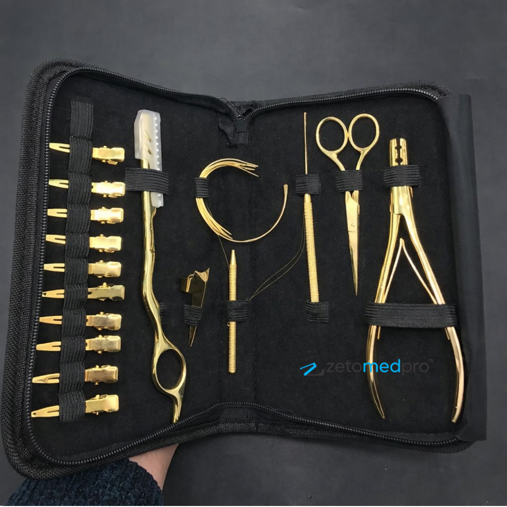 Professional Hair Extension Installation Tool Kit Complete Salon Styling Set