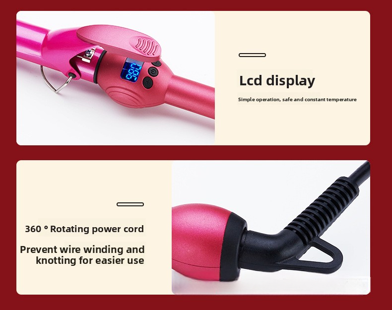 25mm Egg Roll Stick Electric Negative Ion Straightening Perm Wool Curling Iron Temperature Curling Irons