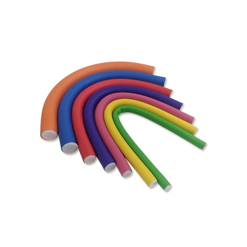 A Set of 10 Pieces Mixed Colors No-heat Hair Curling Rod Lazy Sleep Curling Roller Volumizing Hair Root Curler Cold Perm Rod