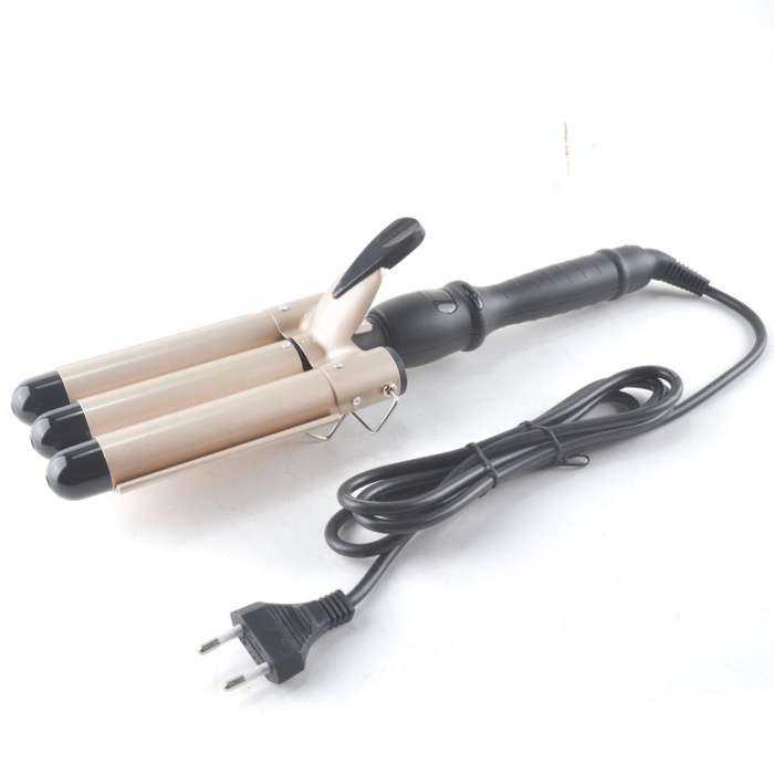 Three Barrel Hair Waving Styling Tools Hair Crimper 3 Barrel Curling Iron Wand Dual Voltage Ceramic Hair Curler for Girl