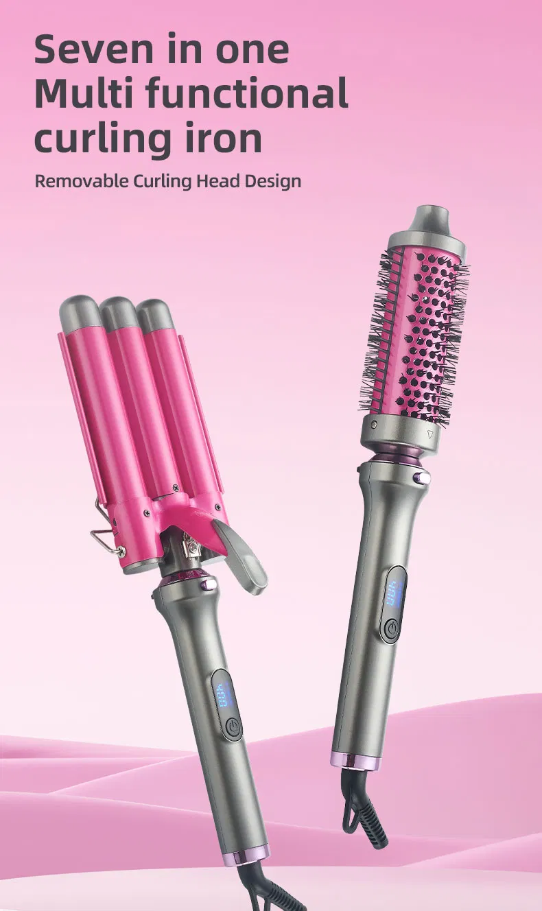 7-in-1 Curling Iron Set with Interchangeable Design