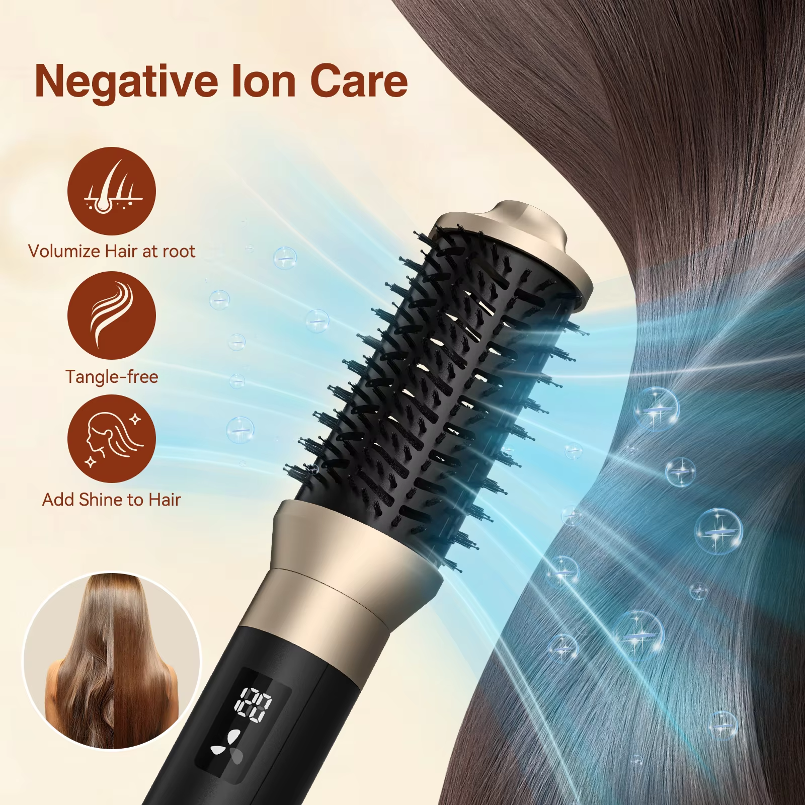 OEM Factory Strong Power Hot Air Hair Dryer Tools One Step Hot Air Brush Set 8 in 1 Complete Hair Styler