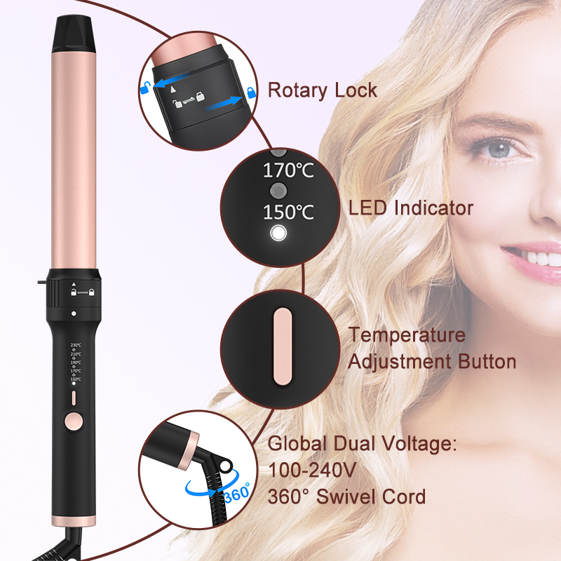 Multi Kit Interchangeable Wand 11 in 1 Interchangeable Ceramic Barrels Wih Flat Iron Curling Iron Hair Curler Set
