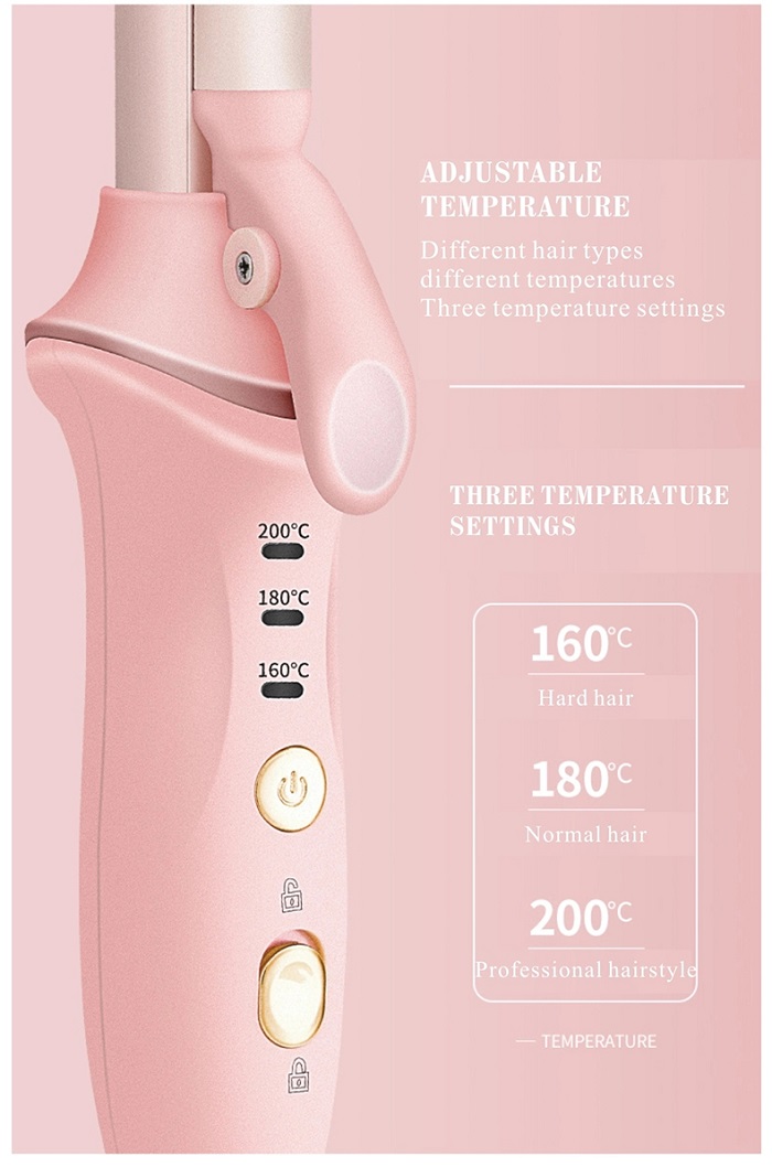 2 in 1 Cordless Hair Curling Iron Electric Hair Straightener and Hair Curler Professional