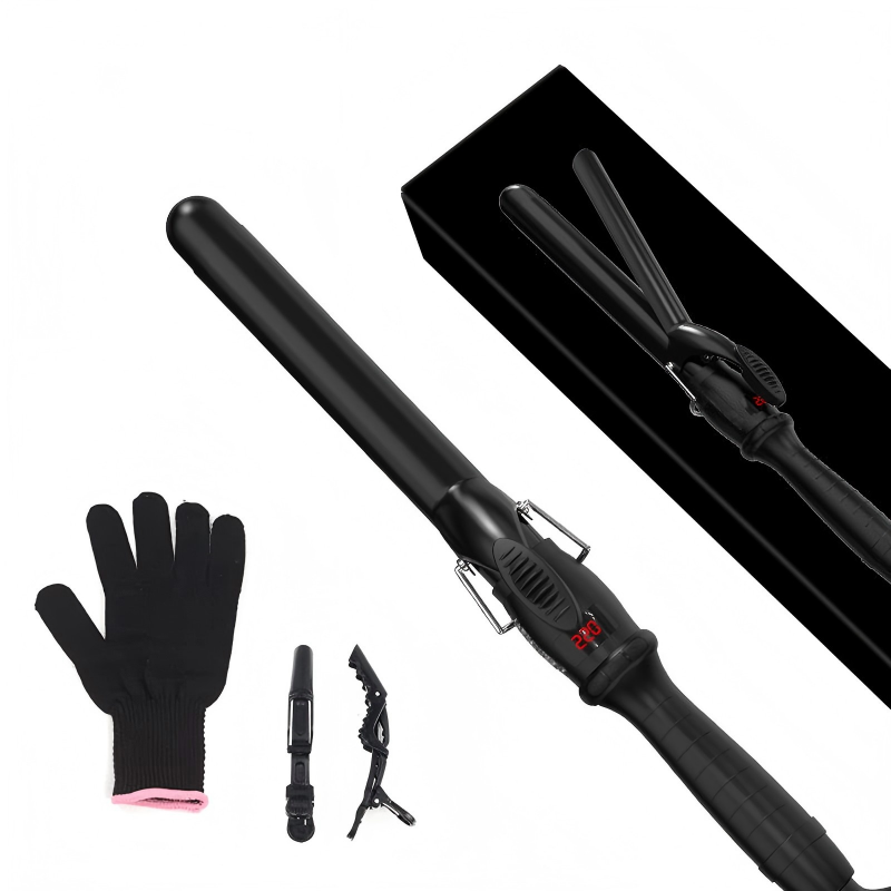 Long Length Smart Ceramic Rechargeable Hair Curling Iron Tourmaline Stone Ceramic Spiral Curling Iron