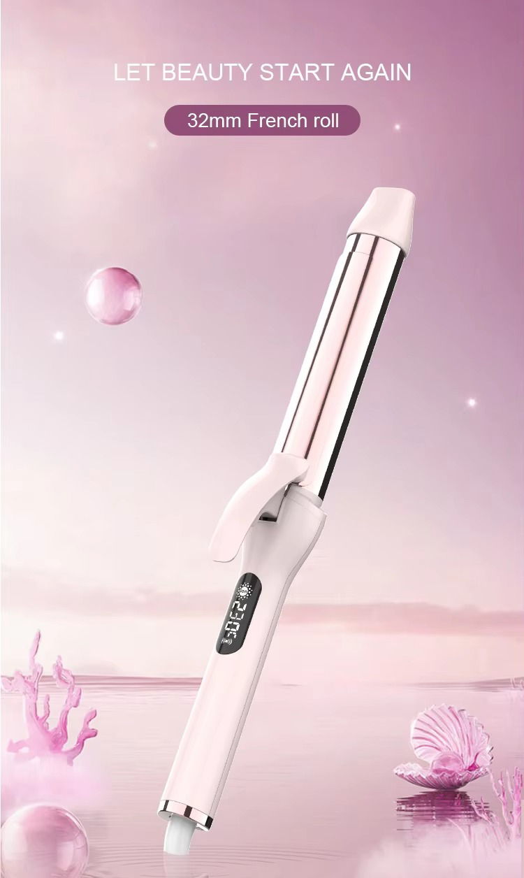 New LCD Automatic Hair Curler Rotating Curling Iron Ceramic Professional Heating Hair Stick Portable Air Spin Curl for Hair Type