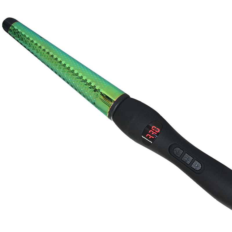 Dual Voltage Ce RoHS PSE Approval PTC Heater Type and Ceramic Digital LCD Hair Curling Iron
