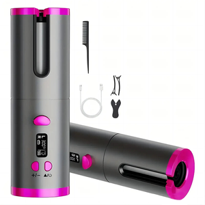 Smart LCD Home Mini Lazy Wavy Curling Iron Portable USB Rechargeable Automatic Curling Iron