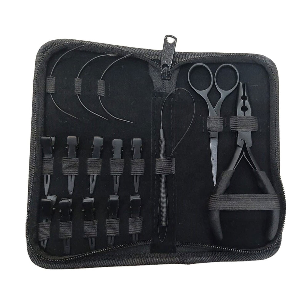 Professional Hair Extension Installation Tool Kit Complete Salon Styling Set