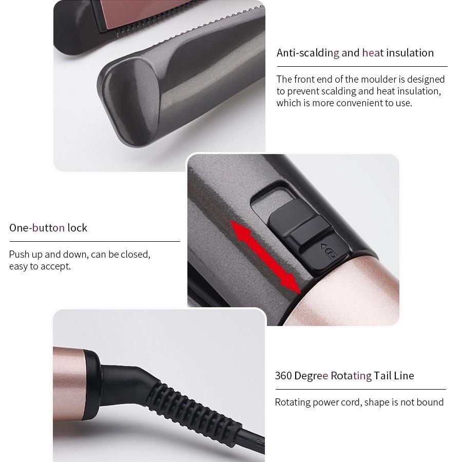Profession a Automatic Hair Curler Straight Roll Double - Use Spiral Hairdressing Styling Automatic Curling Iron