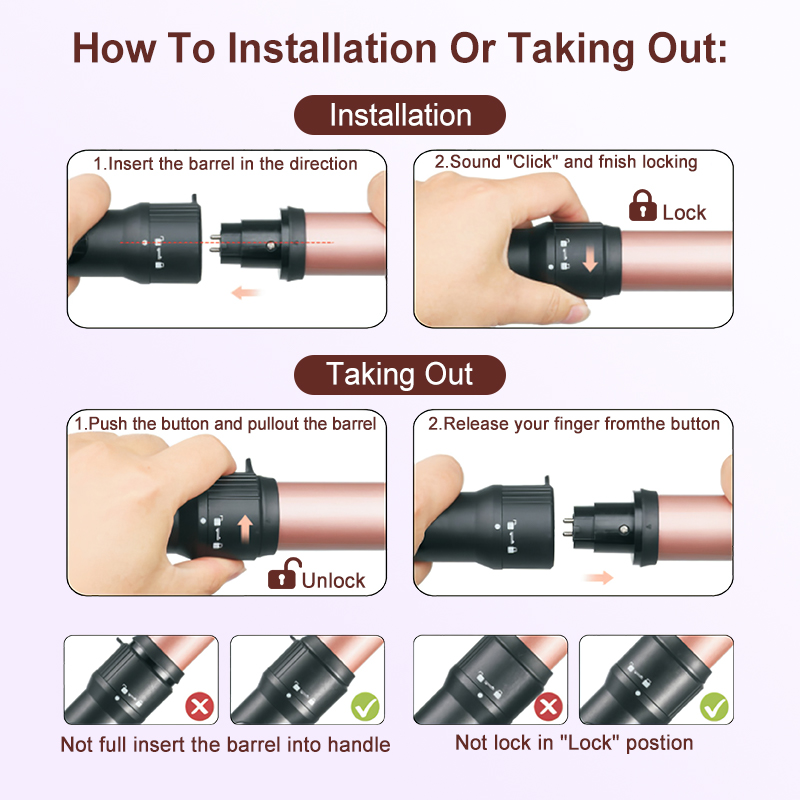Multi Kit Interchangeable Wand 11 in 1 Interchangeable Ceramic Barrels Wih Flat Iron Curling Iron Hair Curler Set
