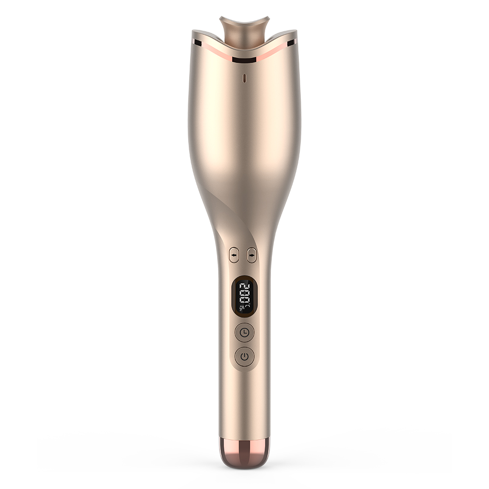 2024 New Xpreen Hot Selling Rose Gold Smart Automatic Hair Curler Iron Newest Automatic Rotating Curling Hair