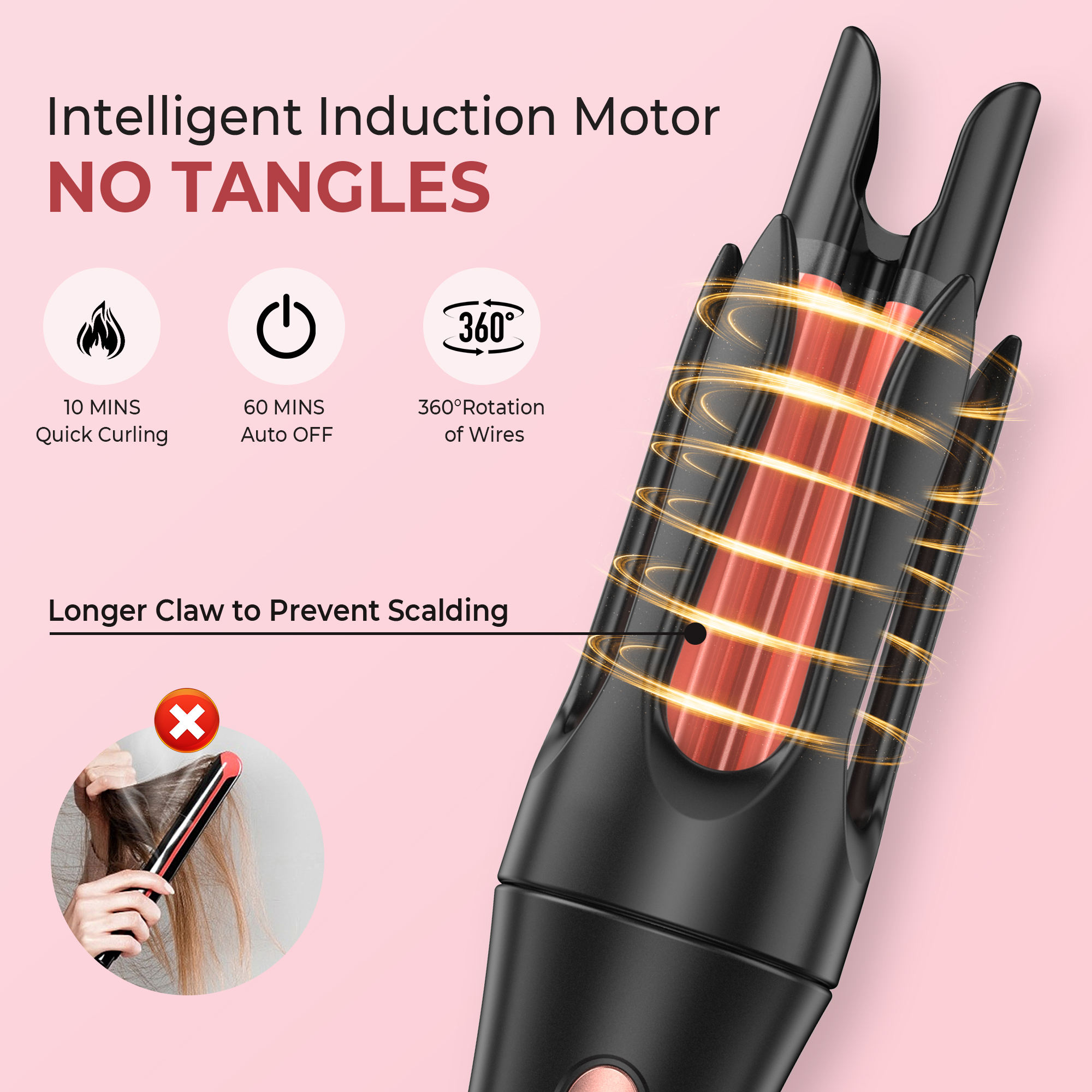 Professional New Style Automatic Curling Iron 3 in 1 Curling Iron High Temperature Curling Iron for Home Hotel Use