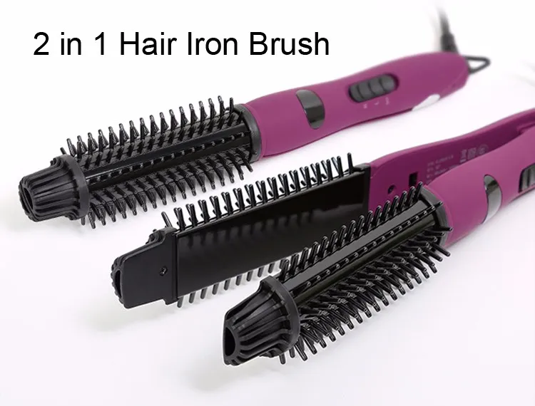 New Design Cheap Dual Voltage Digital Curling Iron with Brush Details