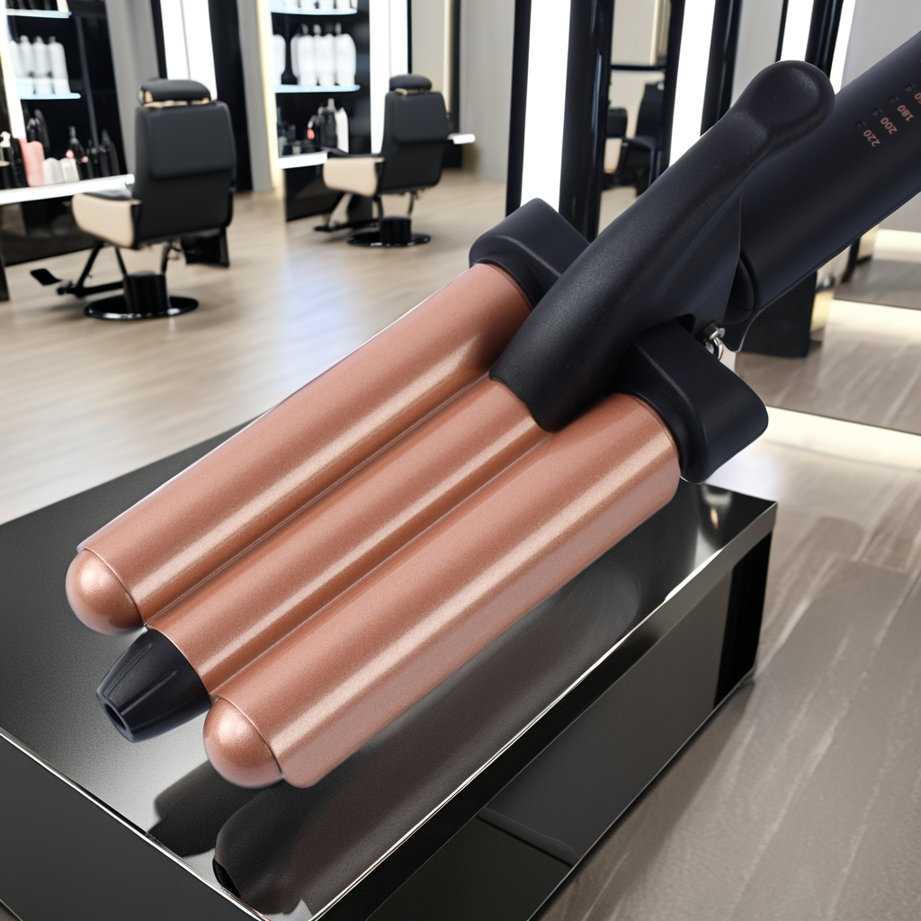 Professional Ceramic Curling Wand Home Three-Barrel Hair Iron PTC Negative Ion Hair Conditioner Electric for Household Use