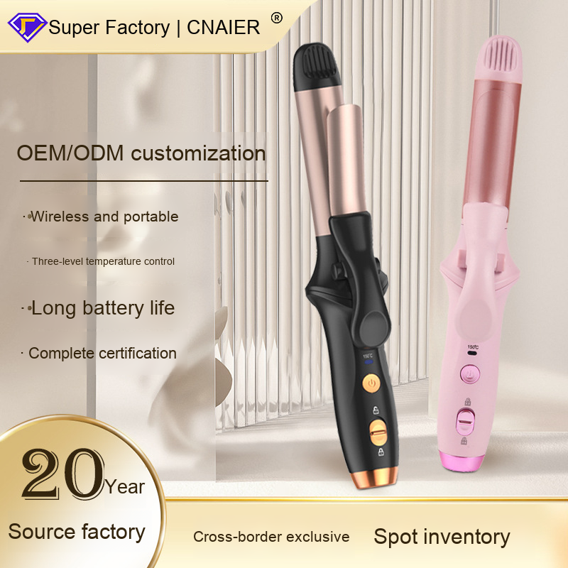 Cross-Border New Smart Wireless Hair Curler Multi-Functional Dual-Use Straight Curl Portable Fully Automatic Device Does Hair