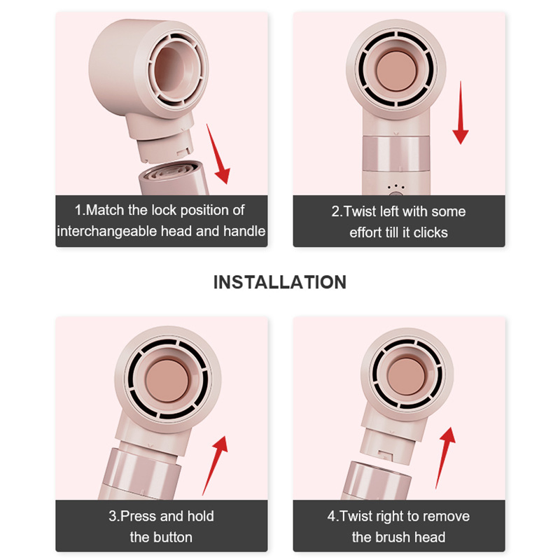 New Arrival 5 in 1 Hot Air Brush Styler High Speed Hair Dryer High Power Hot &amp; Cold Wind Interchangeable Heads Direct From Original Factory