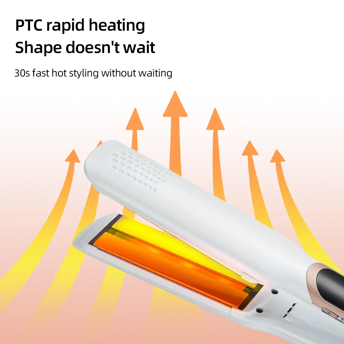 Rapid Heating&Advanced Straightening Iron with LCD Display Infrared Hair Straightener Best Hair Straightener for Smooth Results
