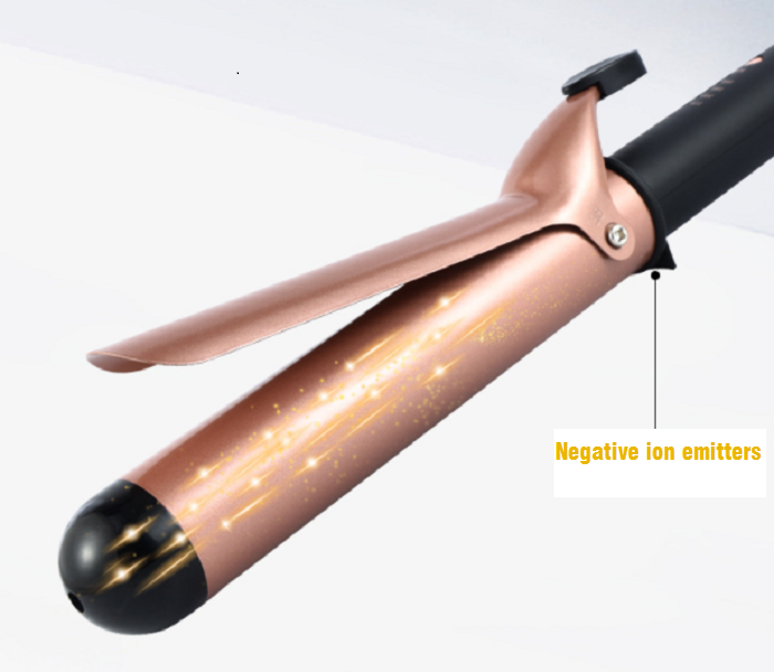 Electric Hair Curling Iron Negative Ion Ceramic Flat Iron Professional for Home LED Digital Display PTC 360 Degree Swivel Cable