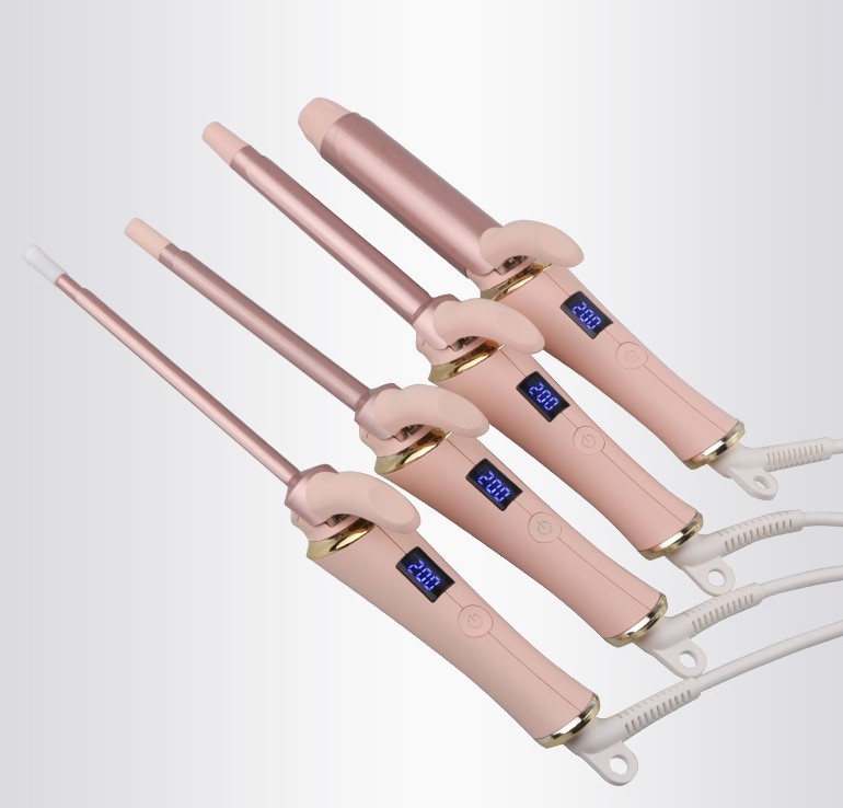 Woman Curling Iron,9mm Tiny Curling Wand,Ceramic Small Barrel Curling Iron with Adjustable Temperature (ST2227)