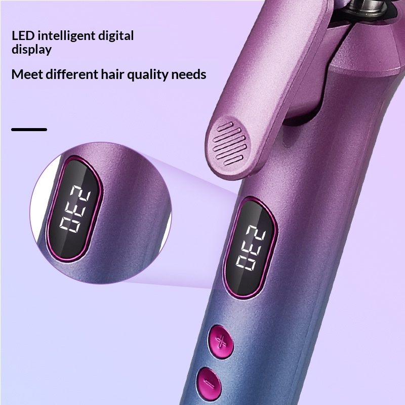 Professional Temperature Adjustable Salon Hair Curler Ceramic Ionic Big Waver Barrel Curling Wand Curling Iron