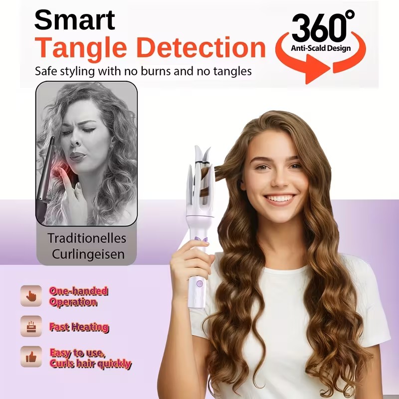 Fully Automatic Hair Curling Iron 28mm Constant Temperature Design Four-level Temperature Control Negative Ion Hair Care