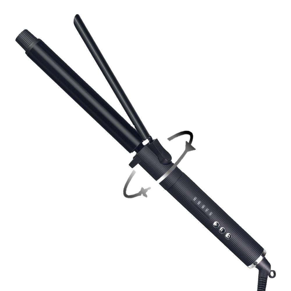 Smart Rotating Hair Curler 9-32mm Customizable Multi-Function Salon Iron with Temperature Control &amp; LED Display | OEM