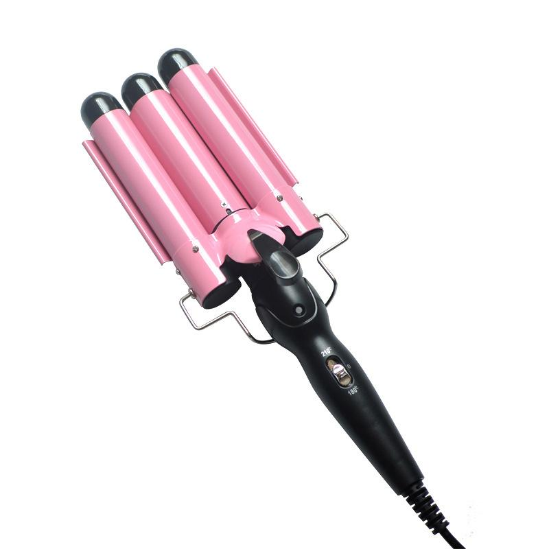 With Certificate Multi-plug Triple Barrels Ceramic Tourmaline Hair Curler Curling Iron Hairdressing Tools for Beleza