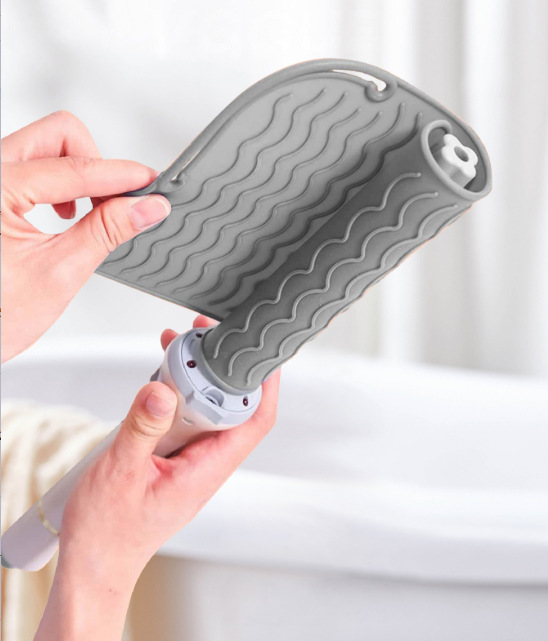 Hot Selling Hair Curler Hair Divider Perm Rods Heat Proof Silicone Mat Heat Insulated Silicon Iron Pad