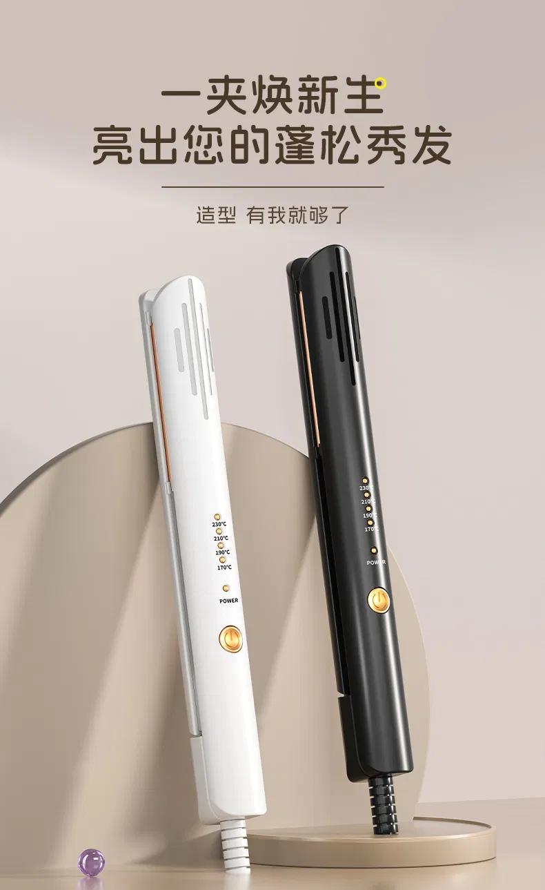 Titanium Straightening Iron and Curling Iron with Dual Voltage, Salon-Quality Hair Tool