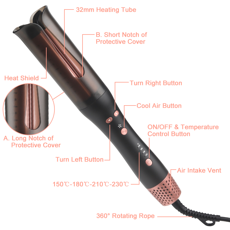 Automatic Hair Curler Detail 4