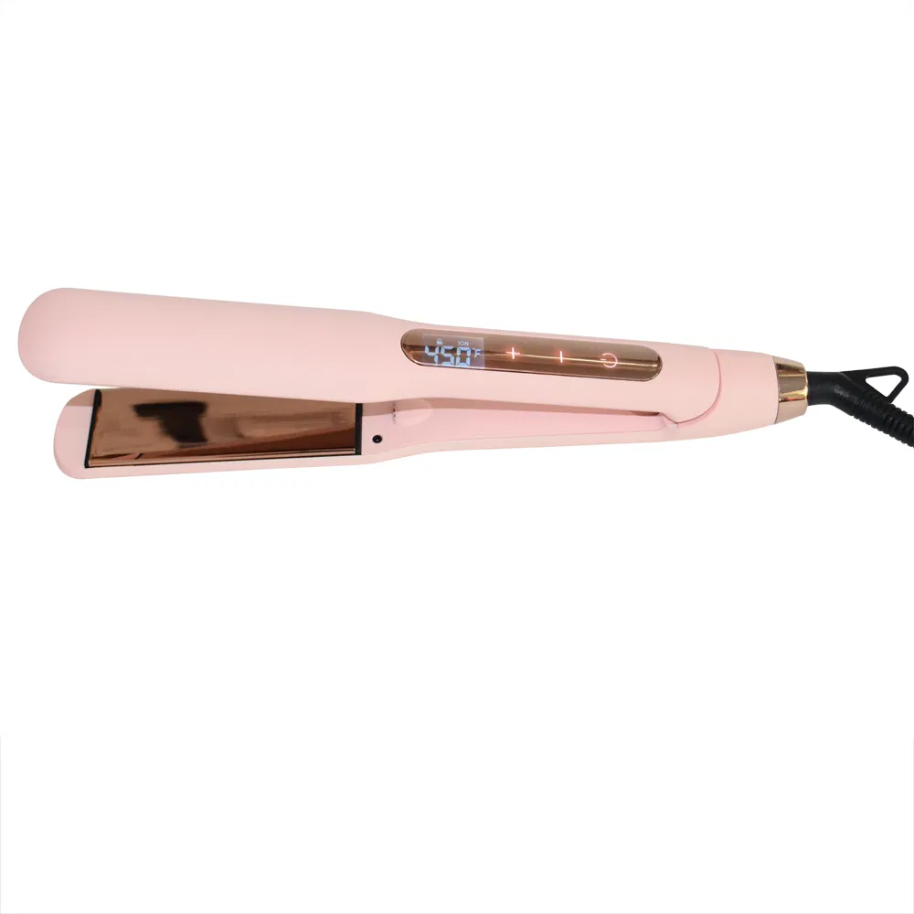 LCD Wholesale Titanium Flat Iron Hair Straightener Curling Iron