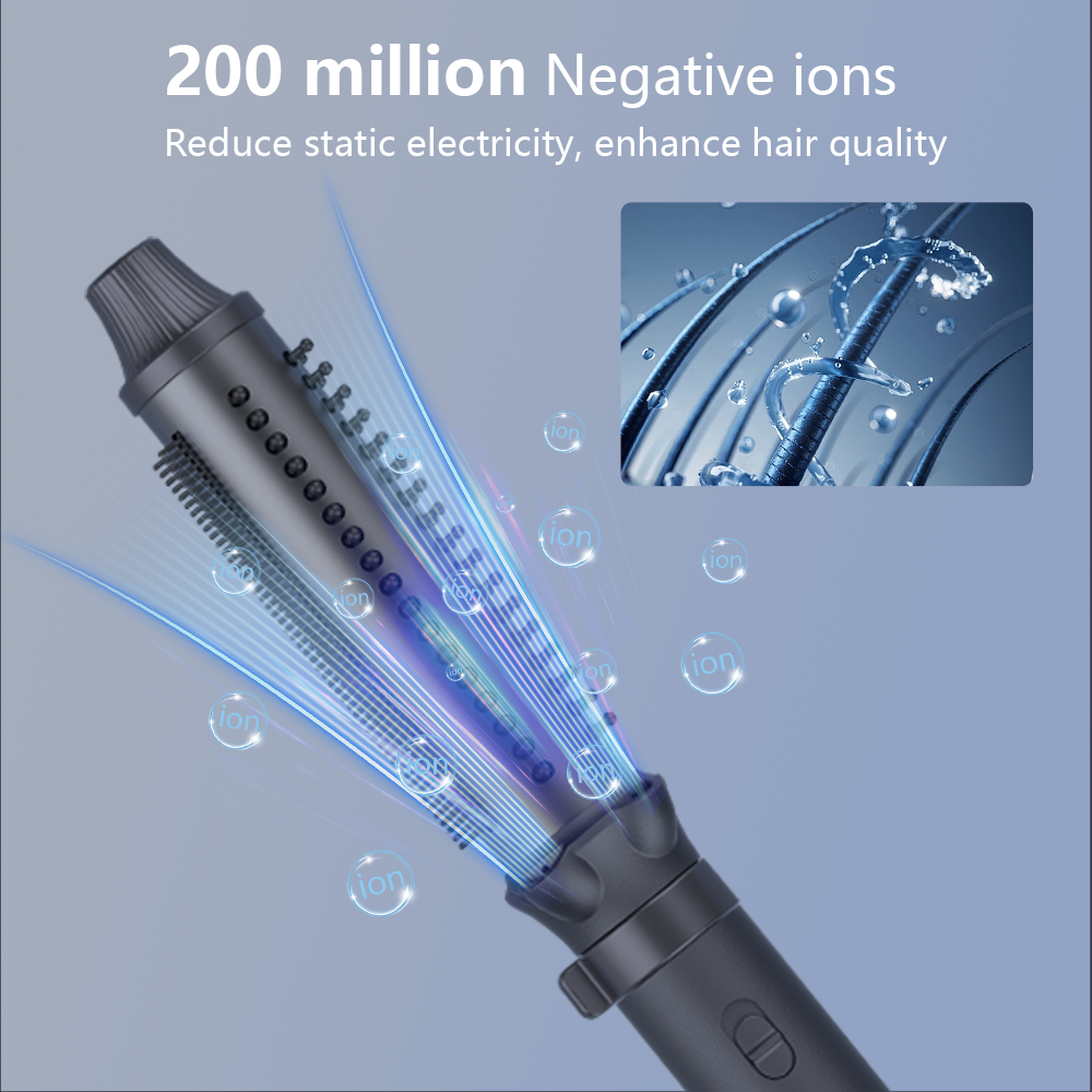 Zexi Smart Professional Hair Curler with 8 Heat Levels and 1.8m Swivel Cord for Daily Use