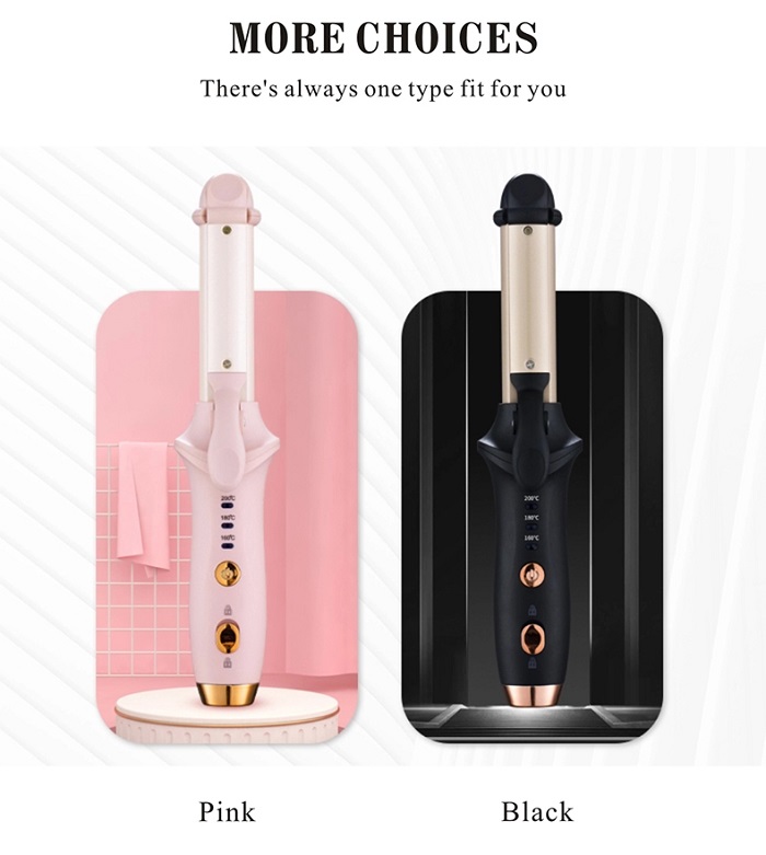 2 in 1 Cordless Hair Curling Iron Electric Hair Straightener and Hair Curler Professional
