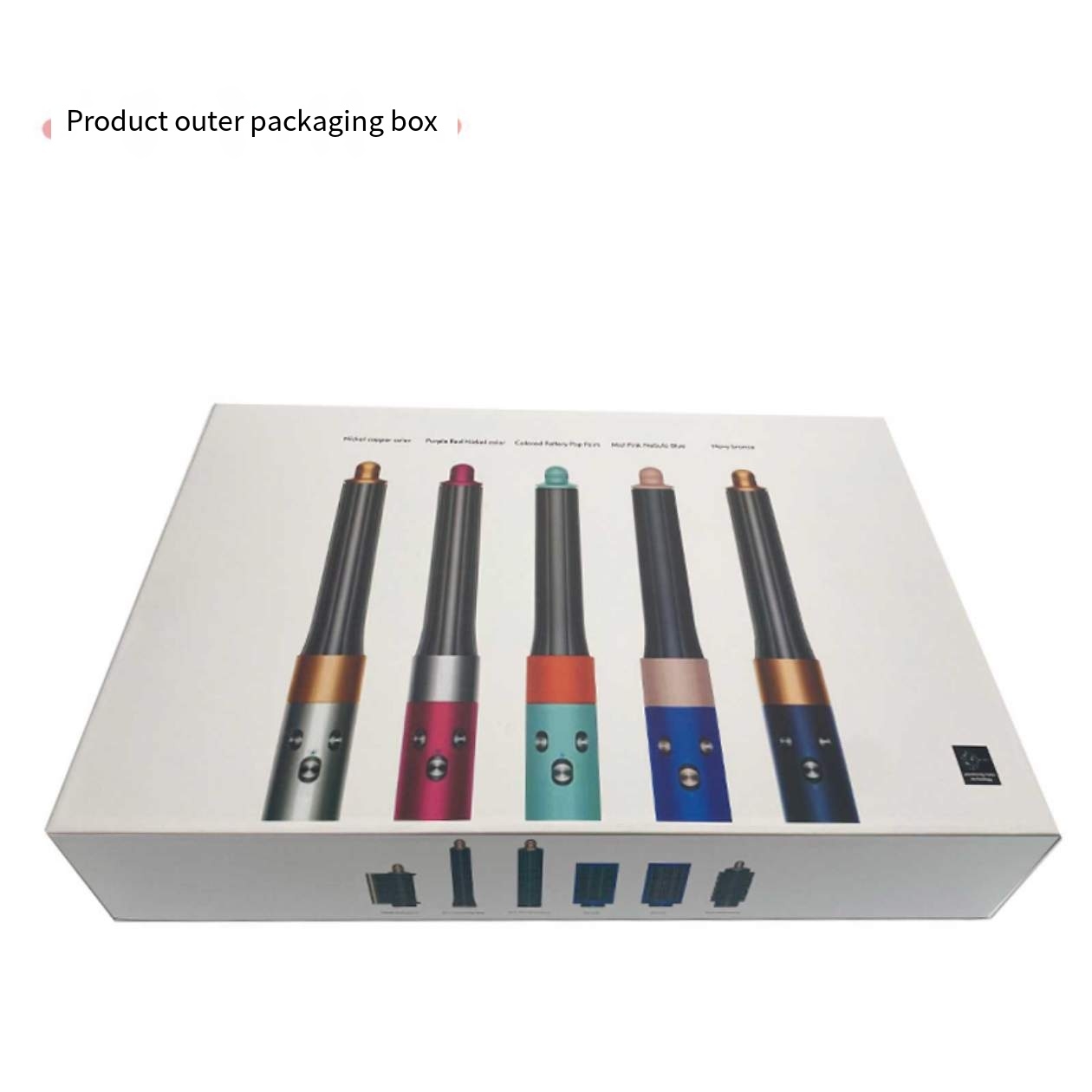 HS08 Professional Ceramic Barrel Curling Wand 32mm LED Temperature Display Various Temperature Settings Rotating Hair Curler