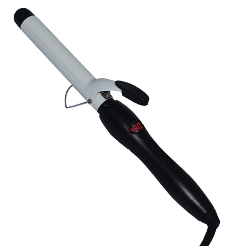 Dual Voltage Ce RoHS PSE Approval PTC Heater Type and Ceramic Digital LCD Hair Curling Iron