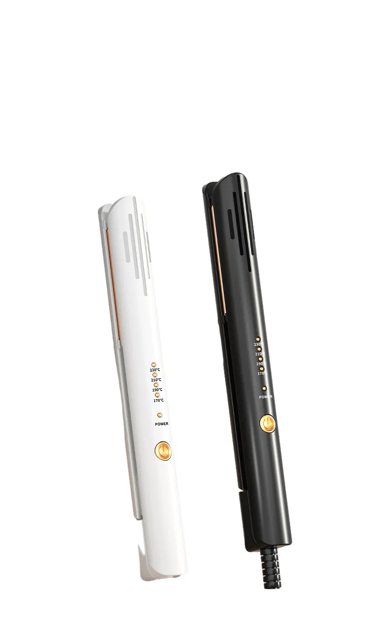 2-in-1 Hair Straightener and Curling Iron with Dual Voltage
