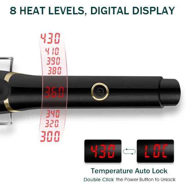 Professional 3 Barrels Triple Wavers Curling Iron LCD Tourmaline Wave Plate Hair Curler High Quality Digital Hair Curling Iron