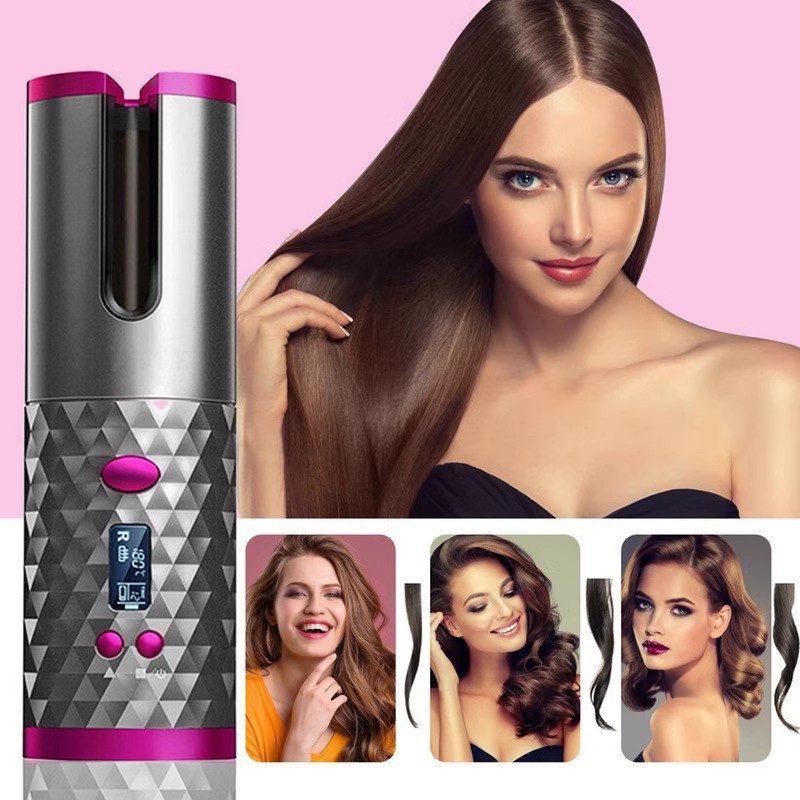 Hot-Selling Rechargeable USB Automatic Wireless Hair Curler for Household